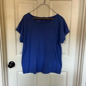 Talbots Button Back Crew Tee